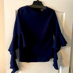 Gracie Navy Blouse